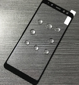Скрийн протектор от закалено стъкло за 3D FULL SCREEN за Samsung Galaxy A6 Plus 2018 A605F с черен кант